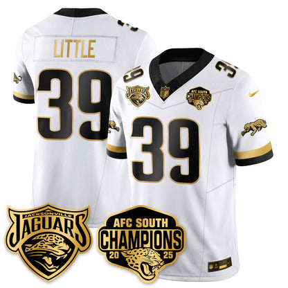 JAX AFC South Division Champions Vapor Limited Gold Jersey - All Stitched