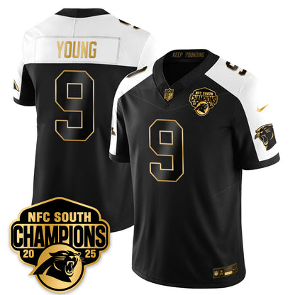 CAR NFC South Division Champions Vapor Limited Gold Jersey - All Stitched