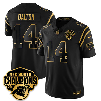 CAR NFC South Division Champions Vapor Limited Gold Jersey - All Stitched