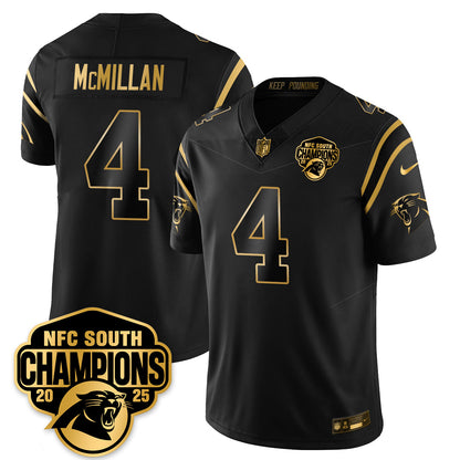 CAR NFC South Division Champions Vapor Limited Gold Jersey - All Stitched