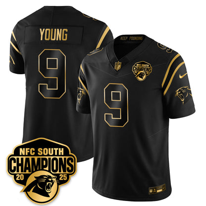 CAR NFC South Division Champions Vapor Limited Gold Jersey - All Stitched