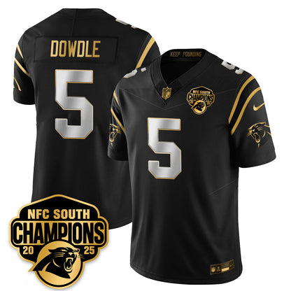 CAR NFC South Division Champions Vapor Limited Gold Jersey - All Stitched