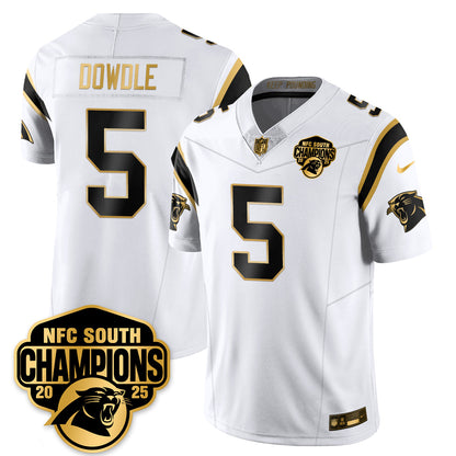 CAR NFC South Division Champions Vapor Limited Gold Jersey - All Stitched
