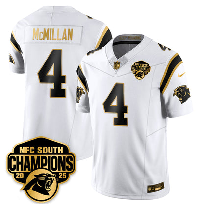 CAR NFC South Division Champions Vapor Limited Gold Jersey - All Stitched