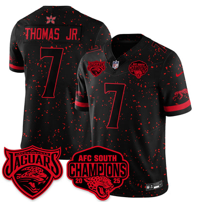 JAX Stranger Things AFC South Division Champions Vapor Limited Throwback Jersey - All Stitched