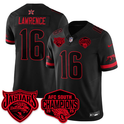 JAX Stranger Things AFC South Division Champions Vapor Limited Throwback Jersey - All Stitched