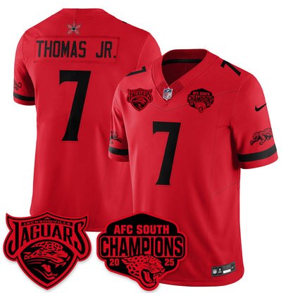 JAX Stranger Things AFC South Division Champions Vapor Limited Throwback Jersey - All Stitched