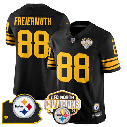 PIT AFC North Division Champions Vapor Limited Jersey - All Stitched