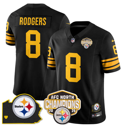PIT AFC North Division Champions Vapor Limited Jersey - All Stitched