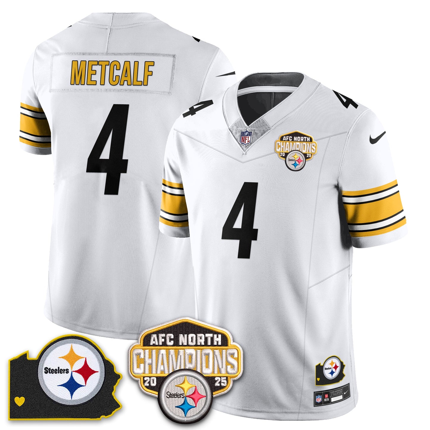 PIT AFC North Division Champions Vapor Limited Jersey - All Stitched
