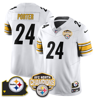 PIT AFC North Division Champions Vapor Limited Jersey - All Stitched