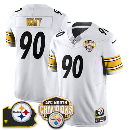 PIT AFC North Division Champions Vapor Limited Jersey - All Stitched