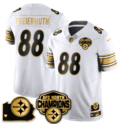 PIT AFC North Division Champions Vapor Limited Gold Jersey - All Stitched