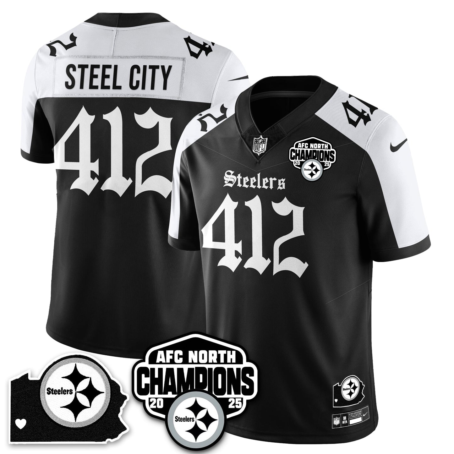 PIT Gothic AFC North Division Champions Vapor Limited Jersey