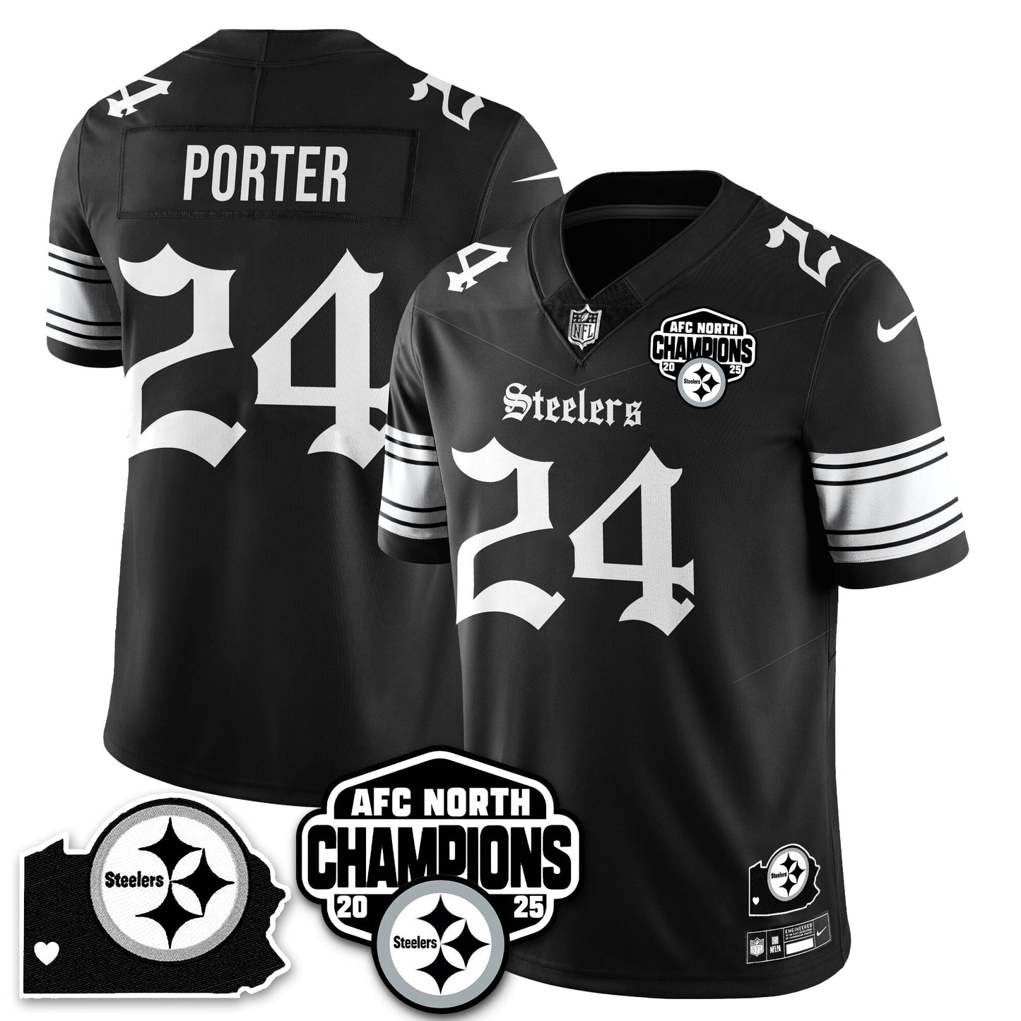 PIT Gothic AFC North Division Champions Vapor Limited Jersey