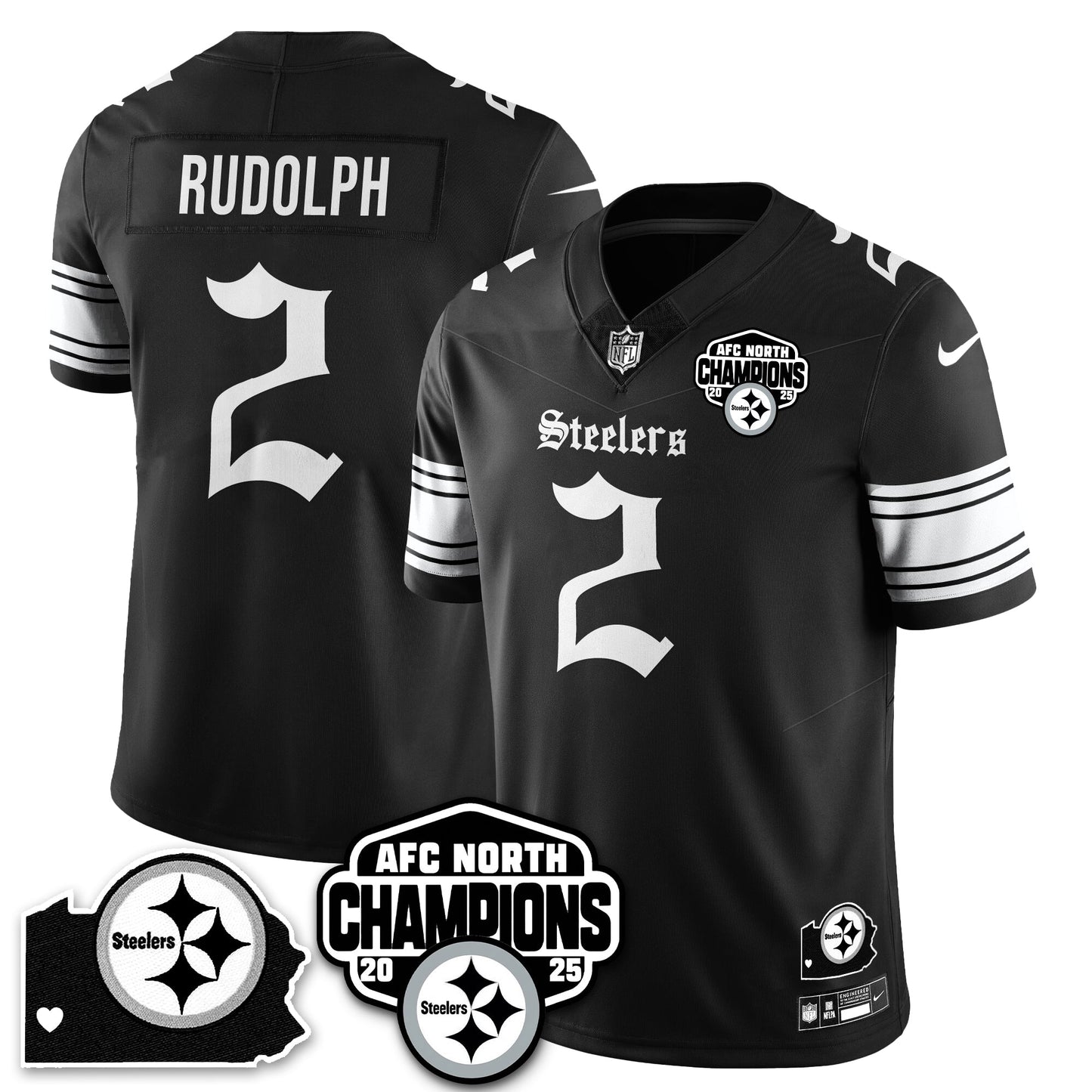 PIT Gothic AFC North Division Champions Vapor Limited Jersey