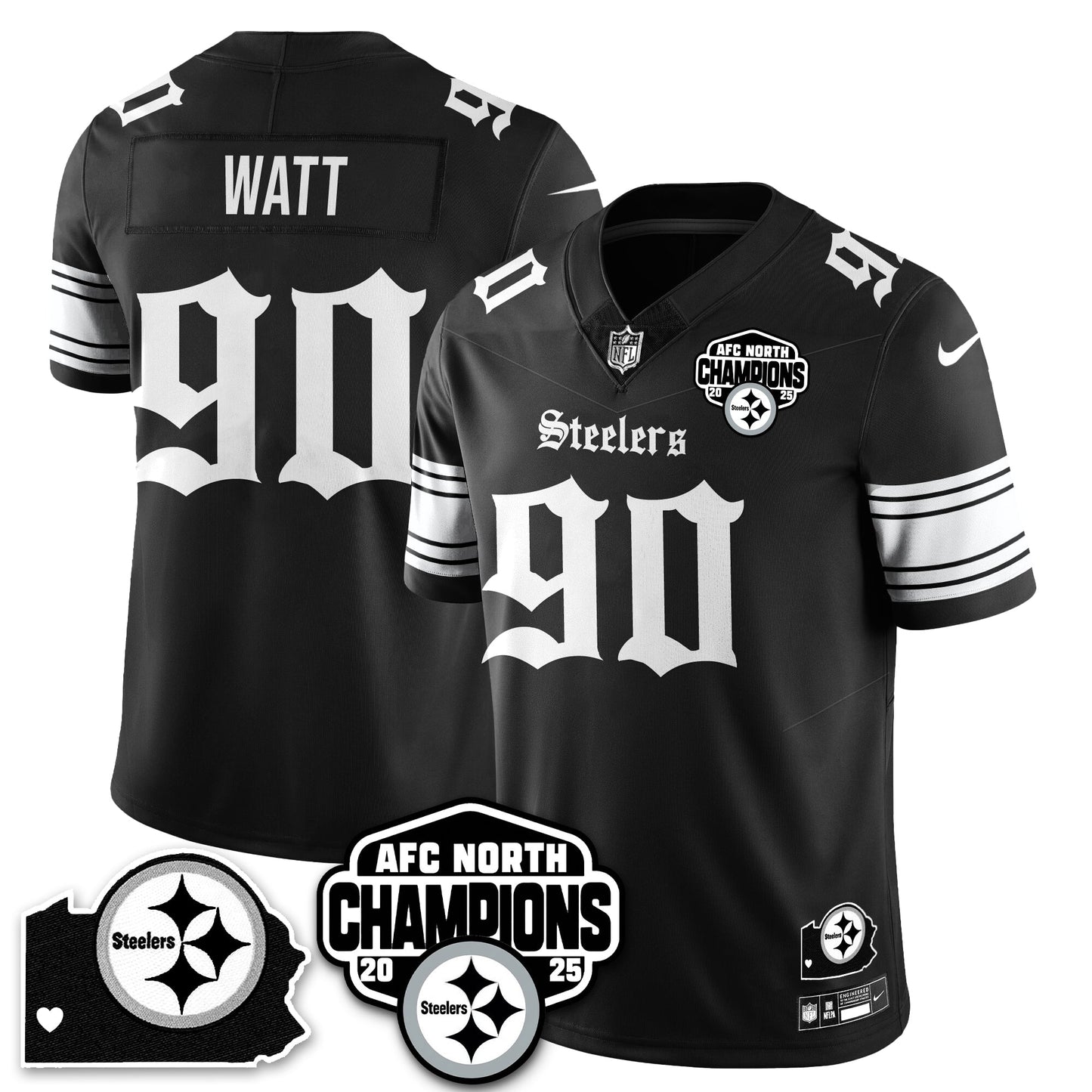 PIT Gothic AFC North Division Champions Vapor Limited Jersey