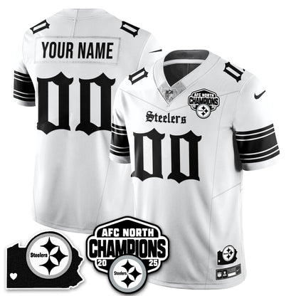 PIT Gothic AFC North Division Champions Vapor Limited Custom Jersey