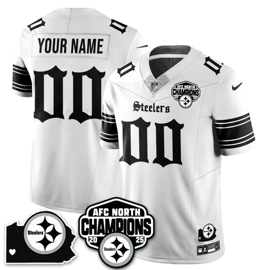 PIT Gothic AFC North Division Champions Vapor Limited Custom Jersey