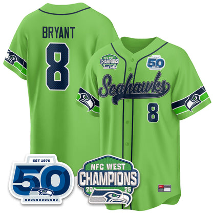 SEA NFC West Division Champions Vapor Limited Baseball Jersey - All Stitched