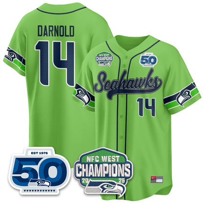 SEA NFC West Division Champions Vapor Limited Baseball Jersey - All Stitched