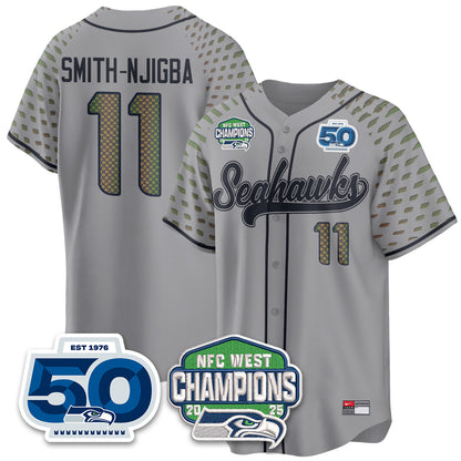 SEA NFC West Division Champions Vapor Limited Baseball Jersey - All Stitched