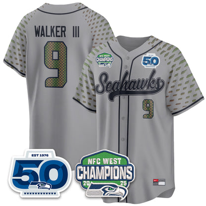 SEA NFC West Division Champions Vapor Limited Baseball Jersey - All Stitched