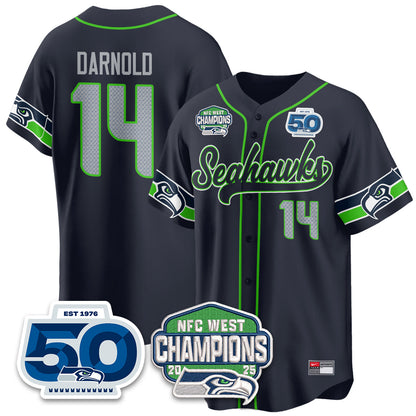SEA NFC West Division Champions Vapor Limited Baseball Jersey - All Stitched