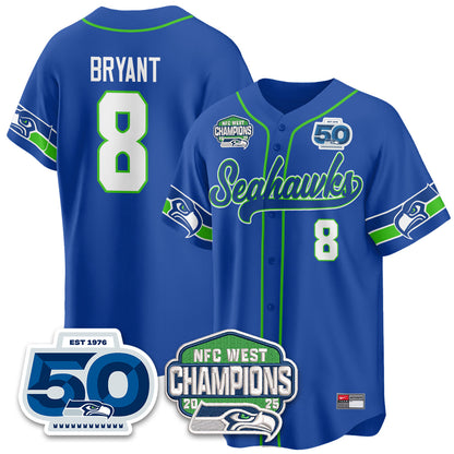 SEA NFC West Division Champions Vapor Limited Baseball Jersey - All Stitched