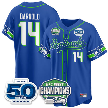 SEA NFC West Division Champions Vapor Limited Baseball Jersey - All Stitched