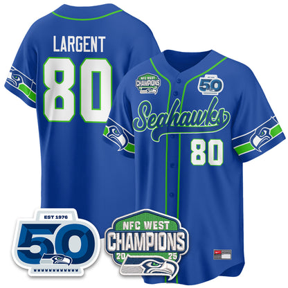 SEA NFC West Division Champions Vapor Limited Baseball Jersey - All Stitched