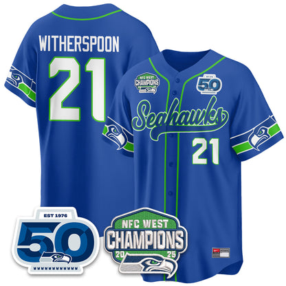 SEA NFC West Division Champions Vapor Limited Baseball Jersey - All Stitched