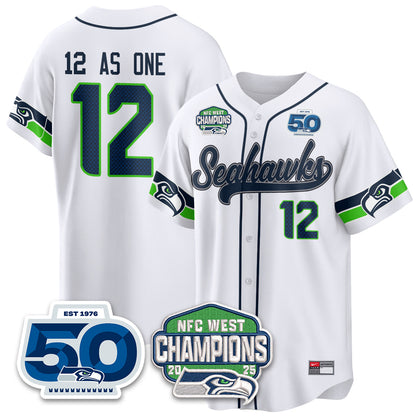 SEA NFC West Division Champions Vapor Limited Baseball Jersey - All Stitched