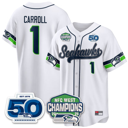 SEA NFC West Division Champions Vapor Limited Baseball Jersey - All Stitched