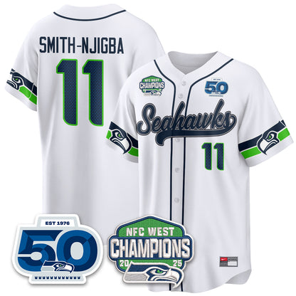 SEA NFC West Division Champions Vapor Limited Baseball Jersey - All Stitched