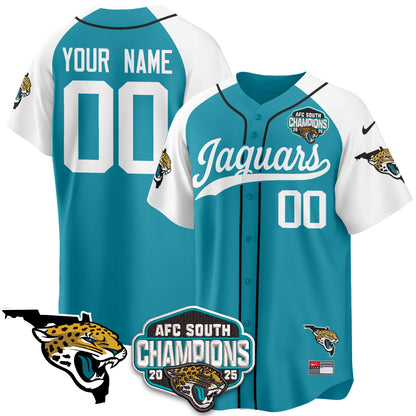 JAX AFC South Division Champions Vapor Limited Baseball Jersey - All Stitched