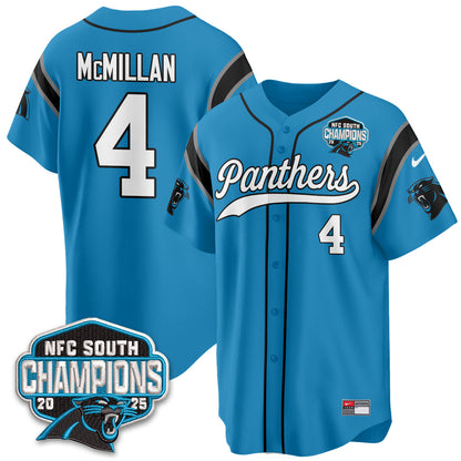 CAR NFC South Division Champions Vapor Limited Baseball Jersey - All Stitched