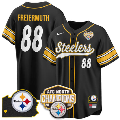 PIT AFC North Division Champions Vapor Limited Baseball Jersey - All Stitched