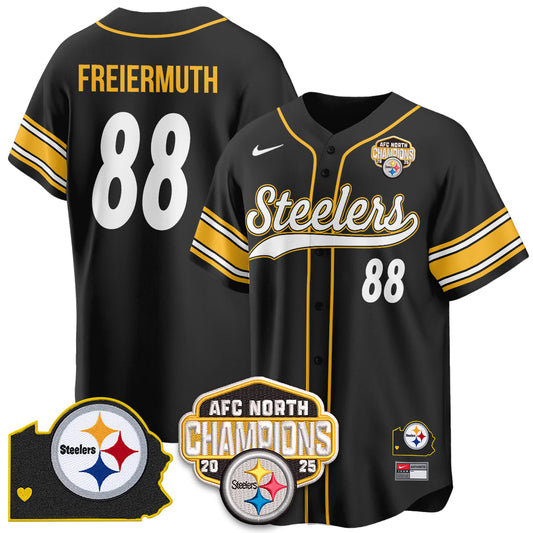 PIT AFC North Division Champions Vapor Limited Baseball Jersey - All Stitched