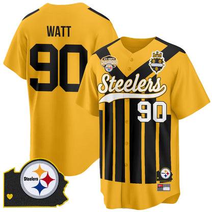 PIT AFC North Division Champions Vapor Limited Baseball Jersey - All Stitched