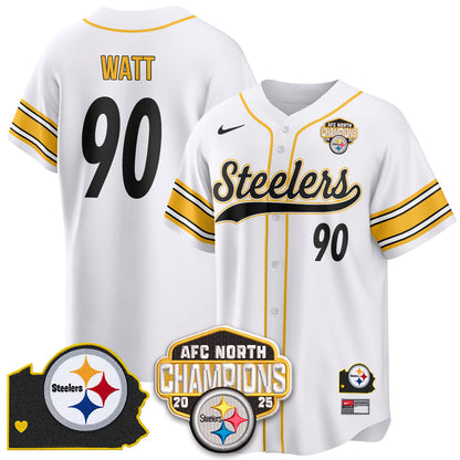 PIT AFC North Division Champions Vapor Limited Baseball Jersey - All Stitched