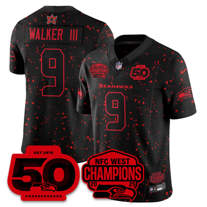 SEA Stranger Things NFC West Division Champions Vapor Limited Jersey - All Stitched
