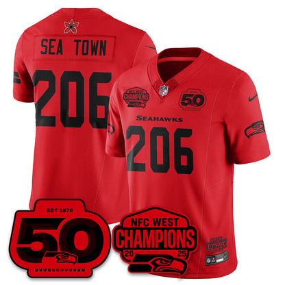 SEA Stranger Things NFC West Division Champions Vapor Limited Jersey - All Stitched