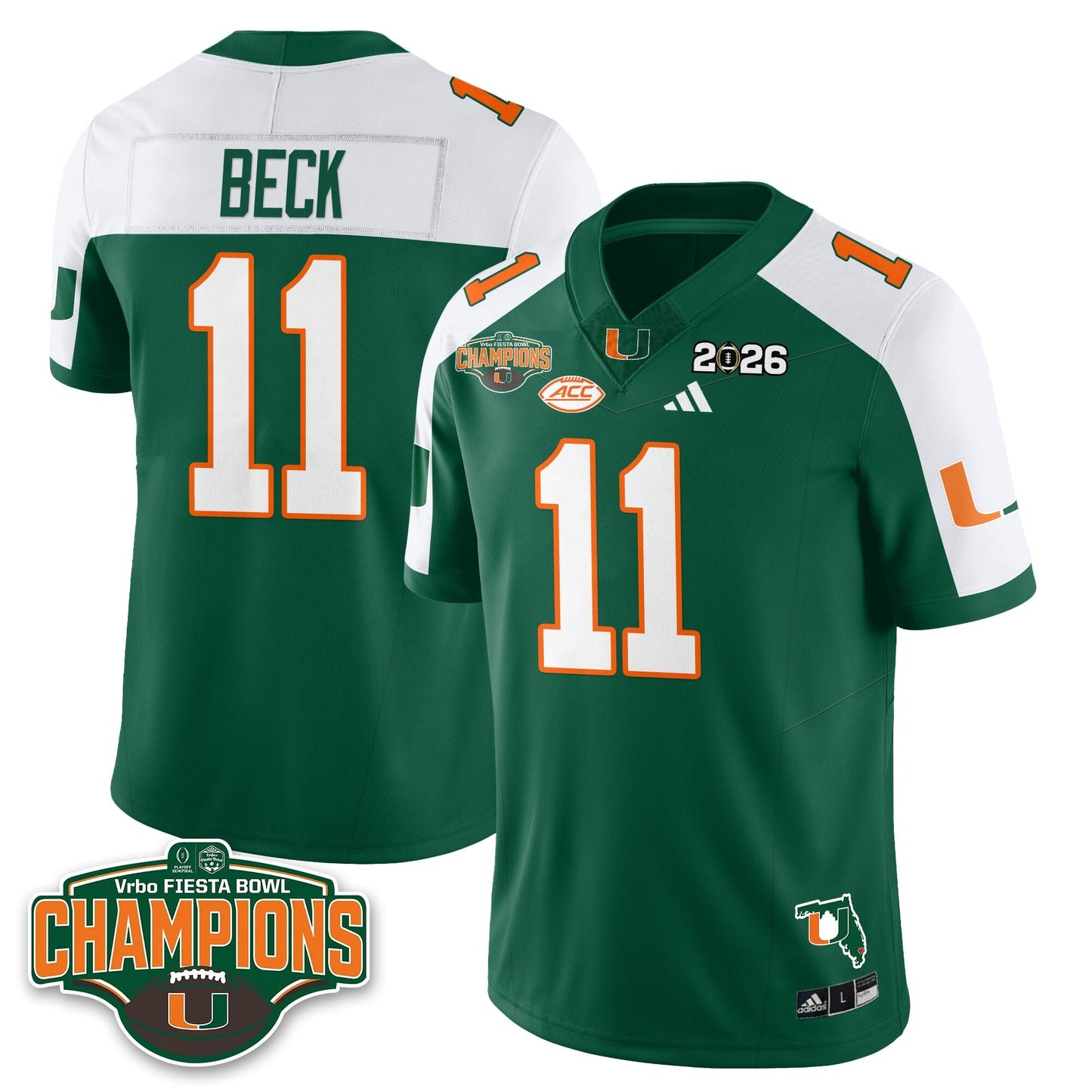 MIA Football Vapor Limited Jersey V2 - Fiesta Bowl Champions