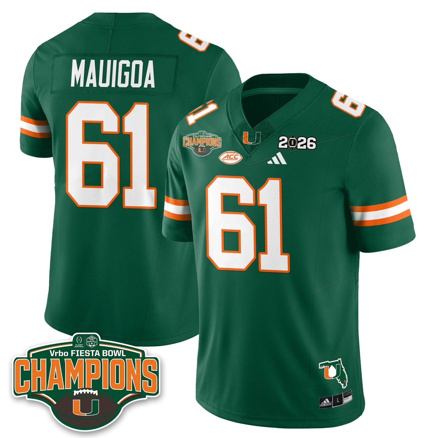 MIA Football Vapor Limited Jersey V2 - Fiesta Bowl Champions