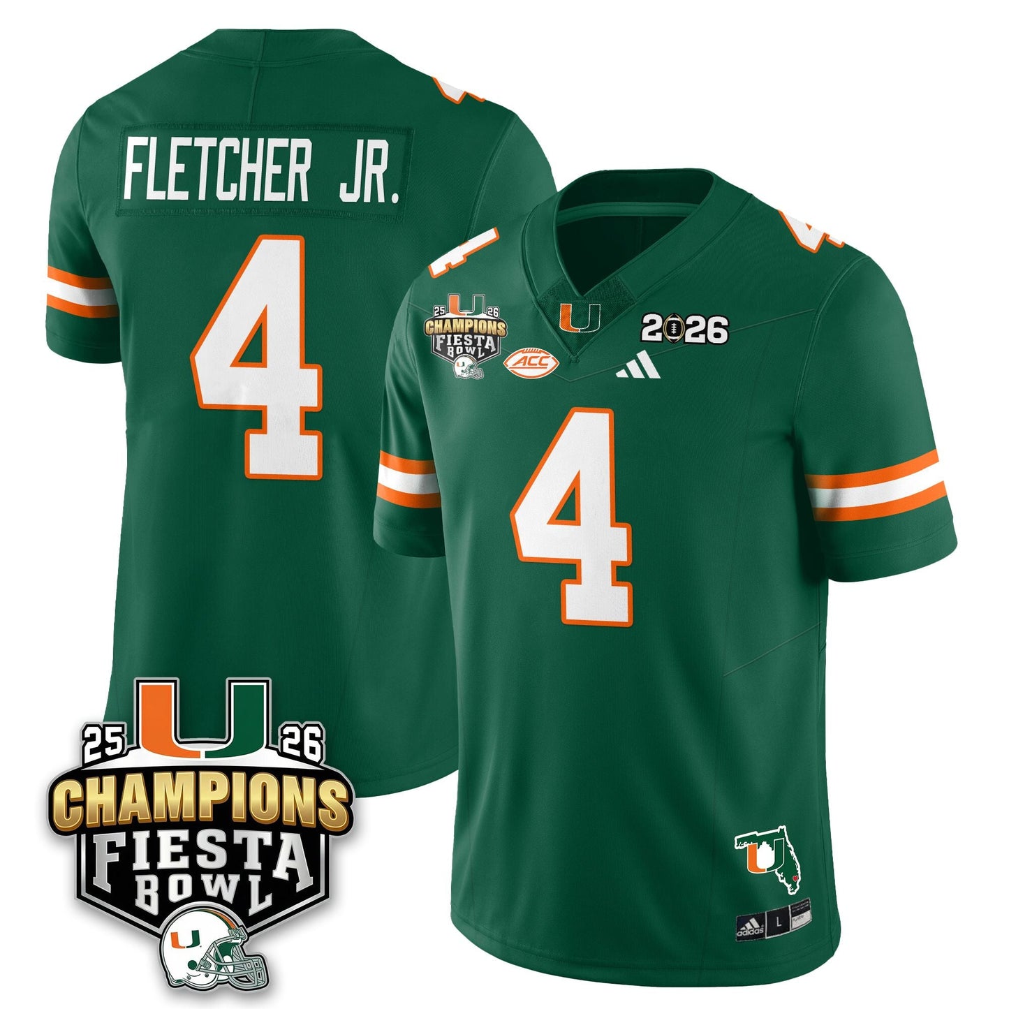MIA Football Vapor Limited Jersey V3 - Fiesta Bowl Champions