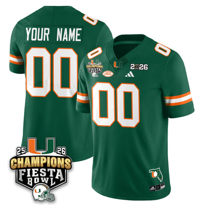 Custom MIA Football Vapor Limited Jersey V3 - Fiesta Bowl Champions