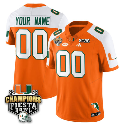 Custom MIA Football Vapor Limited Jersey V3 - Fiesta Bowl Champions