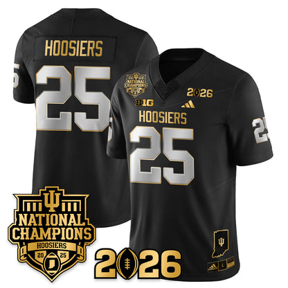 Indiana Hoosiers Vapor Limited Football Gold Jersey - 2025 National Champions