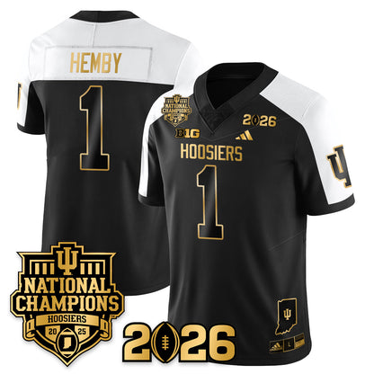 Indiana Hoosiers Vapor Limited Football Gold Jersey - 2025 National Champions